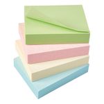 5 Star Recycled Re-Move Sticky Notes Repositionable 38x51mm Assorted Pastel (Pack of 12) 938180