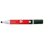 5 Star Drywipe Marker Chisel Tip Xylene/Toluene-free 2-5mm Line Black (Pack of 12) 939948