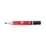 5 Star Drywipe Marker Chisel Tip Xylene/Toluene-free 2-5mm Line Black (Pack of 12) 939948