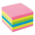 5 Star Extra Sticky Notes Repositionable 76x76mm Assorted Neon (Pack of 6) 940570