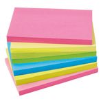 5 Star Extra Sticky Notes Repositionable 76x127mm Assorted Neon (Pack of 6) 940576