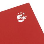 5 Star Wirebound Hardback Notebook Ruled A5 140 Page Berry (Pack of 5) 943445