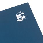 5 Star Wirebound Hardback Notebook Ruled A5 140 Page Indigo (Pack of 5) 943458