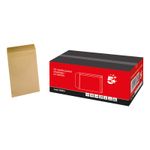 5 Star C5 Pocket Envelope Self Seal 115gsm 229x162mm Manilla (Pack of 500) C90010