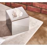 Devon Cube Tissue Box Holder Chrome (Pack of 6) 4458
