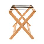 York Wooden Luggage Rack Light Wood 5187