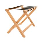 York Wooden Luggage Rack Light Wood 5187
