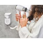 Kendal 1600 Wall Mounted Hair Dryer with Integrated Shaver Socket White 3004