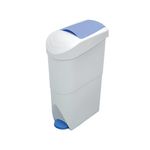 Sanitary Bin Pedal Operated 20 Litre White/Blue WR-FQ-1003