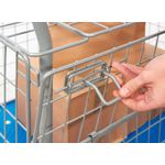 Proplaz Mesh Sided Platform Truck with Hinged Lid and Half Drop Side 300kg Capacity PPU24Y