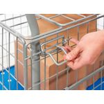 Proplaz Mesh Sided Platform Truck with Hinged Lid and Half Drop Side 300kg Capacity PPU24Y