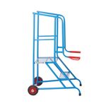 Climb-It Loading Step 2 Tread Open Back Powder Coated Blue SLS02P