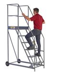 Climb-It Warehouse Safety Steps 600mm Platform 9 Tread Grey AHWS09GY