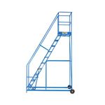 Climb-It Warehouse Safety Steps 600mm Platform 10 Tread Blue AHWS10BL