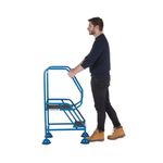 Climb-It Domed Feet Step 2 Tread Anti Slip Blue AAD02SBL