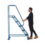 Climb-It Domed Feet Step 5 Tread Anti Slip Blue AAD05SBL