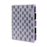 Europa Splash Project Book 200 Lined Pages A4 Purple Cover (Pack of 3) EU1506Z