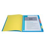 Exacompta Europa 7-Part Organiser 400gsm Pressboard A4 Blue 5219Z