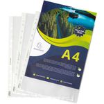 Exacompta OPAK Recycled Punched Pockets 60 micron A4 (Pack 100) 5320E