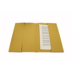 Exacompta Guildhall Double Pocket Wallet 315gsm Yellow A4/Foolscap (Pack of 25) 218-YLWZ