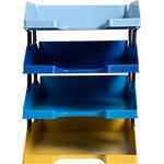 Exacompta Bee Blue Letter Trays Recycled A4 Set of 4 Assorted 113202SETD