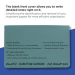 Exacompta Guildhall Full Flap Pocket Wallet Foolscap Blue (Pack of 50) PW2-BLU