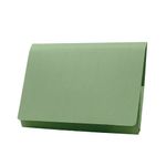Exacompta Guildhall Full Flap Pocket Wallet Foolscap Green (Pack of 50) PW2-GRN