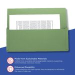 Exacompta Guildhall Full Flap Pocket Wallet Foolscap Green (Pack of 50) PW2-GRN