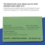 Exacompta Guildhall Full Flap Pocket Wallet Foolscap Green (Pack of 50) PW2-GRN