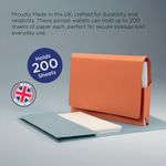 Exacompta Guildhall Full Flap Pocket Wallet Foolscap Green (Pack of 50) PW2-GRN