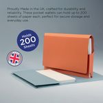 Exacompta Guildhall Full Flap Pocket Wallet Foolscap Grey (Pack of 50) PW2-GREY