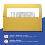 Exacompta Guildhall Full Flap Pocket Wallet Foolscap Yellow (Pack of 50) PW2-YLW