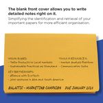 Exacompta Guildhall Full Flap Pocket Wallet Foolscap Yellow (Pack of 50) PW2-YLW