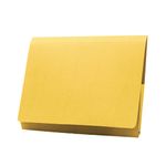 Exacompta Guildhall Brief Size Pocket Wallet 14x10in Yellow (Pack of 50) PW3-YLW