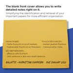 Exacompta Guildhall Brief Size Pocket Wallet 14x10in Yellow (Pack of 50) PW3-YLW