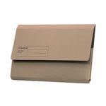 Exacompta Guildhall Document Wallet Foolscap Buff (Pack of 50) GDW1-BUF