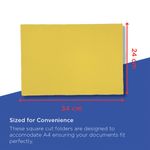 Exacompta Guildhall Square Cut Folder 315gsm Foolscap Yellow (Pack of 100) FS315-YLWZ
