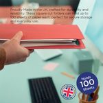 Exacompta Guildhall Square Cut Folder 315gsm Foolscap Red (Pack of 100) FS315-REDZ