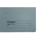 Exacompta Guildhall Pocket Spiral File 285gsm Blue (Pack of 25) 347-BLUZ