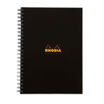 Rhodia Business A4 Book Wirebound Hardback 160 Pages Black (Pack of 3) 119232C