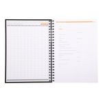 Rhodia Business A4 Book Wirebound Hardback 160 Pages Black (Pack of 3) 119232C