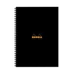 Rhodia Business A4 Book Wirebound Hardback 160 Pages Black (Pack of 3) 119232C