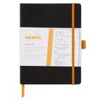 Clairefontaine Rhodiarama Italian Leatherette Meeting Book A5+ Black 117782C