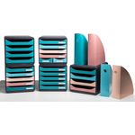 Exacompta Skandi Mag-Cube Magazine File Assorted (Pack of 4) 182606SETD