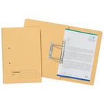 Exacompta Guildhall Transfer Spiral File 315gsm Foolscap Yellow (Pack of 50) 348-YLW