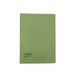 Exacompta Guildhall Transfer Spiral Pocket File 315gsm Foolscap Green (Pack of 25) 349-GRN
