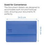 Exacompta Forever Document Wallet Manilla Foolscap Bright Blue (Pack of 25) 211/5001