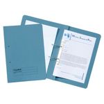 Exacompta Guildhall Heavyweight Transfer Spiral File 420gsm Foolscap Blue (Pack of 25) 211/7000