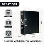 Exacompta Guildhall 80mm Lever Arch File A4 Black (Pack of 10) 222/2000Z