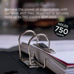 Exacompta Guildhall 80mm Lever Arch File A4 Black (Pack of 10) 222/2000Z